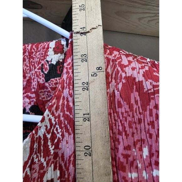 Joni B. Red Floral Lightweight Blazer Jacket Women's Size Small Vintage - Picture 6 of 6